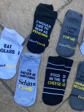 7 pairs of SCHITT'S CREEK socks
